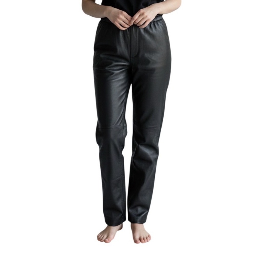 Vintage Neto Genuine Leather Straight Leg Pants Size 6